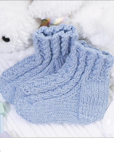 Free Baby Booties on Baby Cables Bootie Socks
