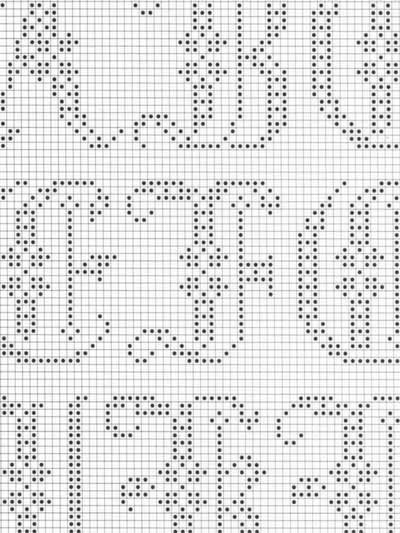 crochet filet alphabet patterns letters pattern charts stitch cross chart knitting afghan poncho graph ii numbers crocheting beginner cat freepatterns