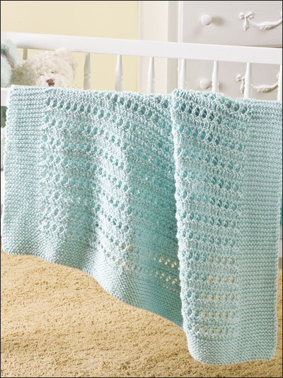 Simple Stripe Blanket -- Knit Baby Blanket -- Free Pattern
