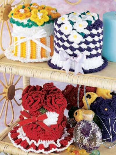 Jewelry Roll Pattern Free on Tissue Roll Covers And Doily And Pillow Designs Into Budding Beauties