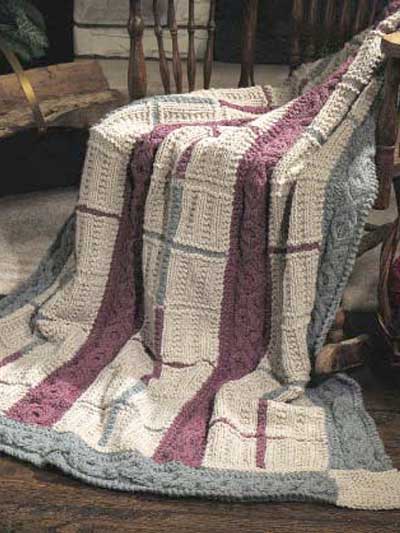 Cabled Gansey Afghan photo