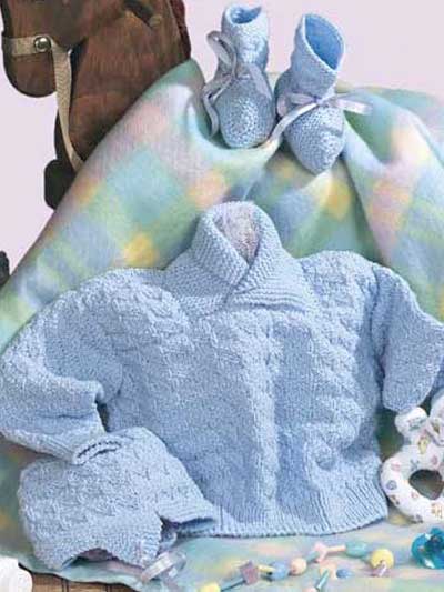 Baby's Triangle Sweater Set photo