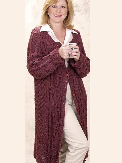 Moss Rose Knitted Coat photo