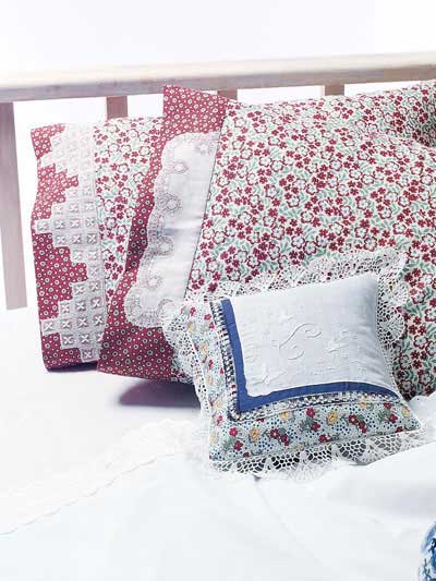 Vintage Linen Pillow Cases and Cover photo