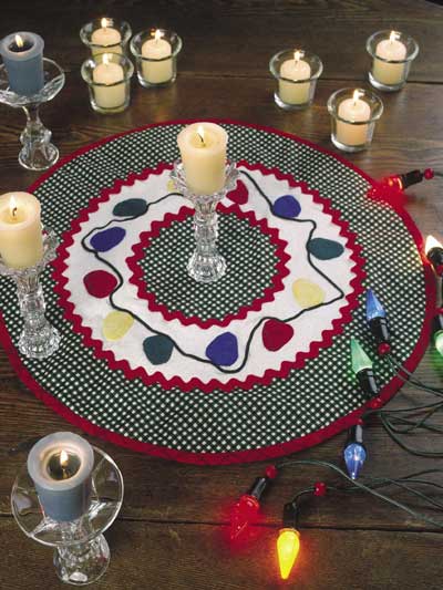 String of Lights Candle Mat photo
