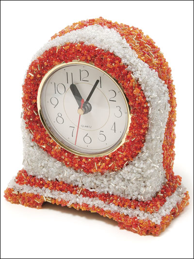 Sherbet & Sprinkles Beaded Clock photo