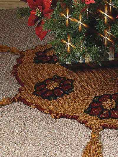 Crochet 'n' Weave Tree Skirt photo