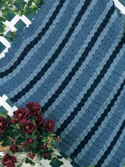 Ombre Stripe Afghan photo