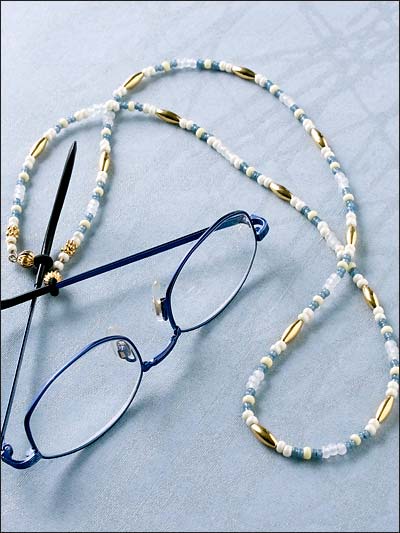 Gold Accents Eyeglass Chain photo