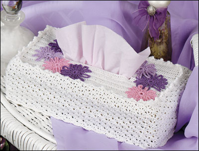 Painted Daisies Tissue Box Cover photo