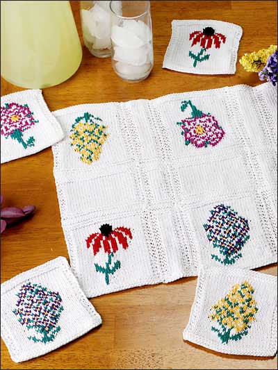 Floral Table Runner & Coasters photo