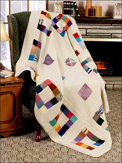 Patchwork Squares Afghan photo