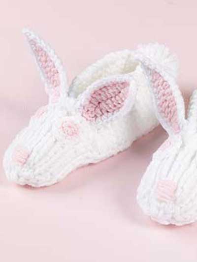 Knit Bunny Slippers photo