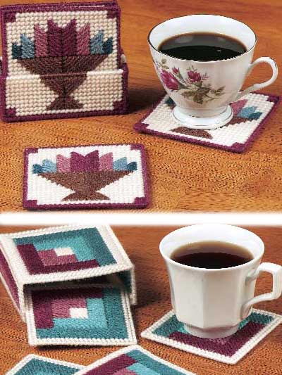 Traditional Quilt-Look Coaster Sets photo