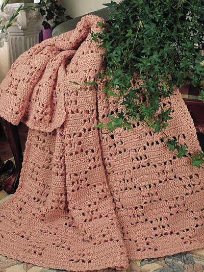 Checkerboard Lace Afghan photo