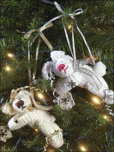 Wishing Bear & Snow Bunny Ornaments photo