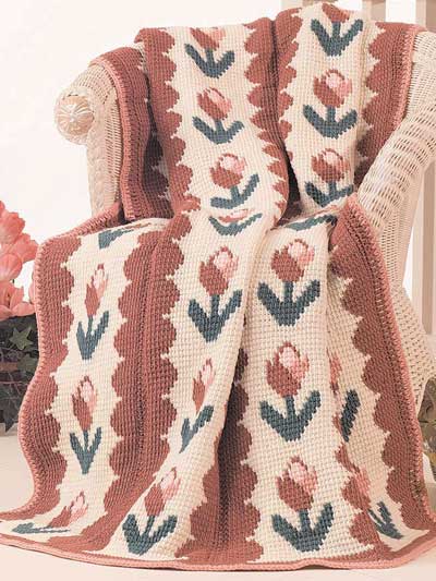 Tulip Patch Afghan photo