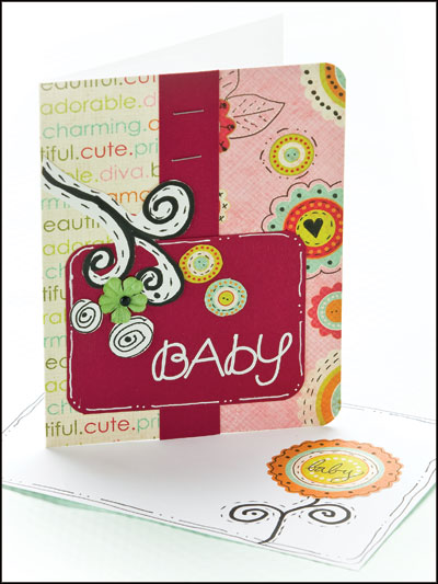 Baby Flourish Card photo