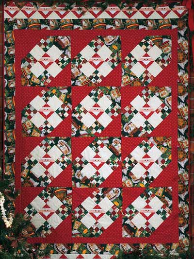 Santa's Nine Patch Quilt photo
