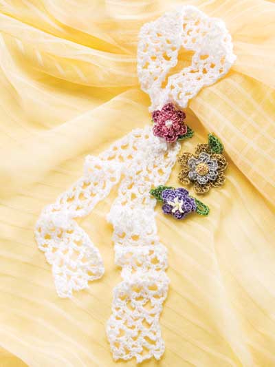 Lace Scarf & Flower Holders photo