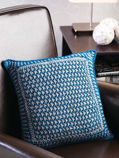 Textured Tunisian Pillow photo
