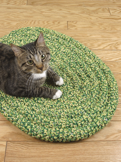 Coiled Cat Rug photo