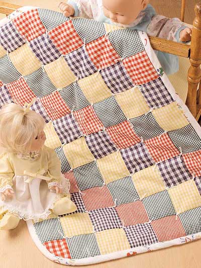 Primary Colors Doll Quilt photo