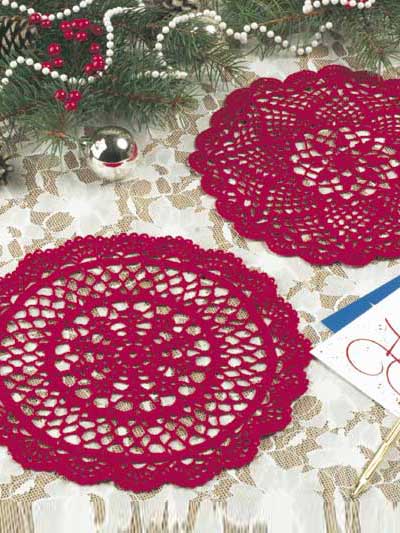 Small Red Doilies photo