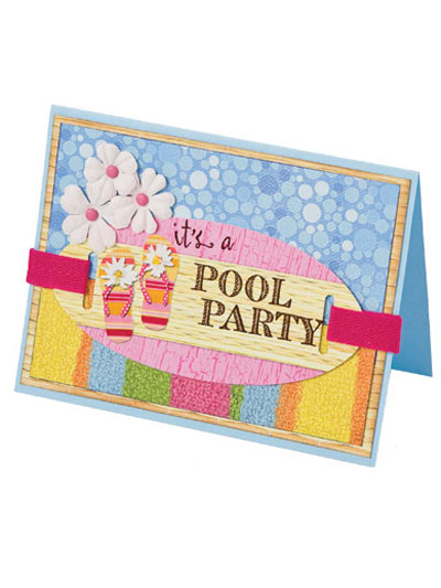 It's a Pool Party Card photo